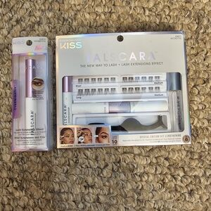 Kiss Falscara Lash Kit with Overnighter - White and Silver